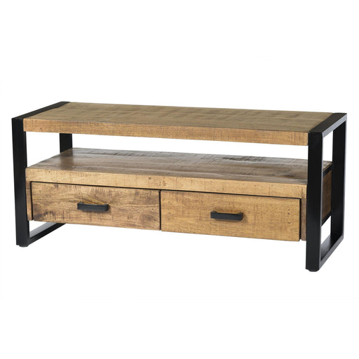 Opbergkast Nairobi Mangohout Naturel hout 120x45x50 cm-TV-meubels-Livingfurn