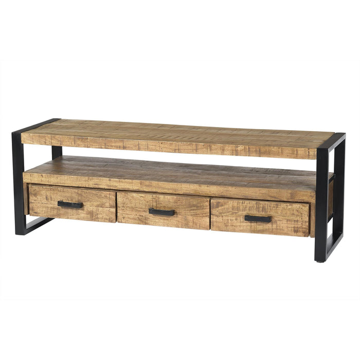 Opbergkast Nairobi Mangohout Naturel hout 150x45x50 cm-TV-meubels-Livingfurn