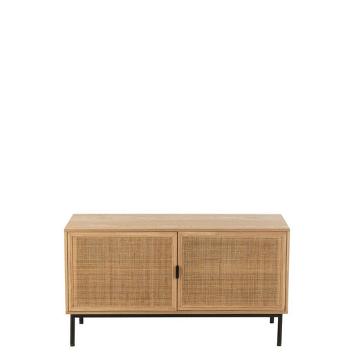 Opbergkast Naturel Cane Vierkant 40x120 cm-Opbergkasten-J-Line