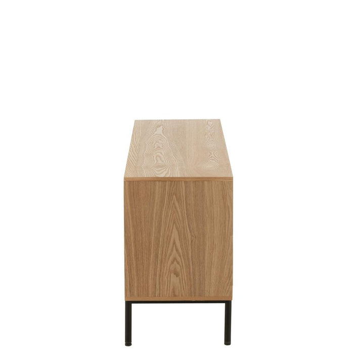 Opbergkast Naturel Cane Vierkant 40x120 cm-Opbergkasten-J-Line