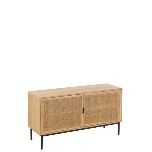 Opbergkast Naturel Cane Vierkant 40x120 cm-Opbergkasten-J-Line