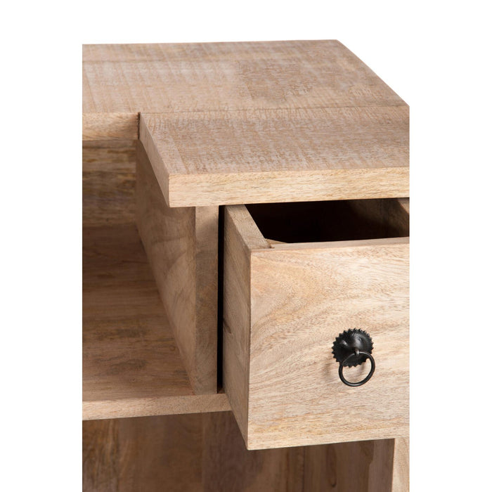 Opbergkast Naturel Hout Rechthoekig 50x120 cm-Opbergkasten-J-Line