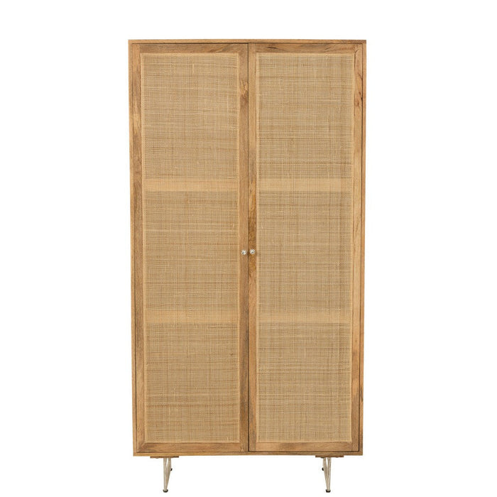 Opbergkast Naturel Mangohout hout 44x95 cm-Opbergkasten-J-Line