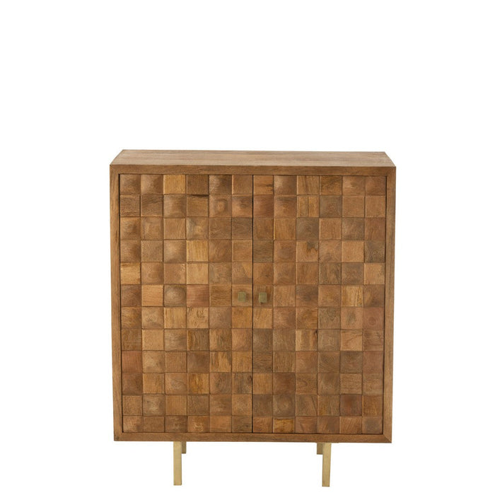 Opbergkast Naturel Mdf 42x89 cm-Opbergkasten-J-Line