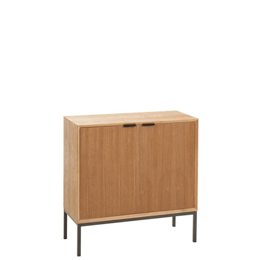 Opbergkast Naturel Metaal 35x80 cm-Opbergkasten-J-Line