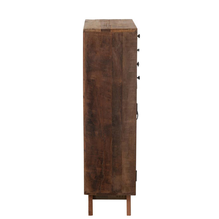 Opbergkast Naturel Recycled hout 30x62 cm-Opbergkasten-J-Line