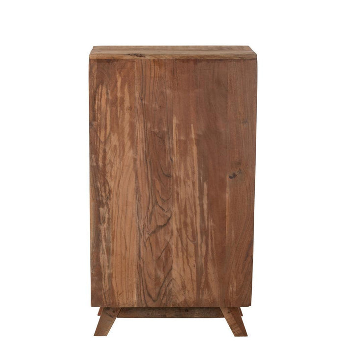 Opbergkast Naturel Recycled hout 30x62 cm-Opbergkasten-J-Line