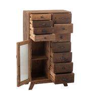 Opbergkast Naturel Recycled hout 30x62 cm-Opbergkasten-J-Line