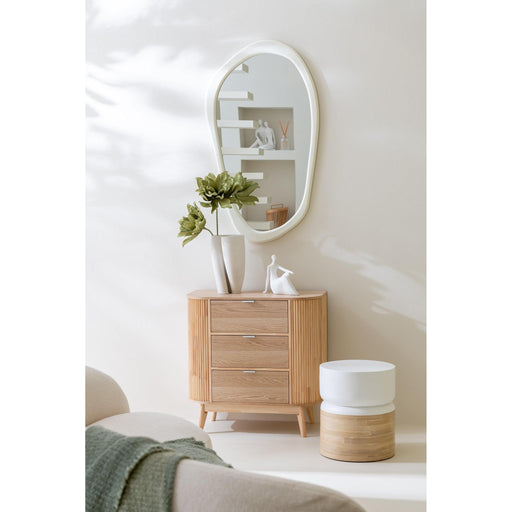 Opbergkast Naturel Rubber hout L 40x80 cm-Opbergkasten-J-Line