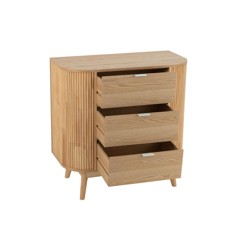 Opbergkast Naturel Rubber hout L 40x80 cm-Opbergkasten-J-Line