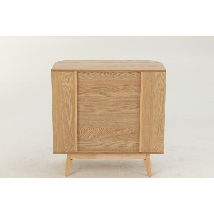 Opbergkast Naturel Rubber hout L 40x80 cm-Opbergkasten-J-Line