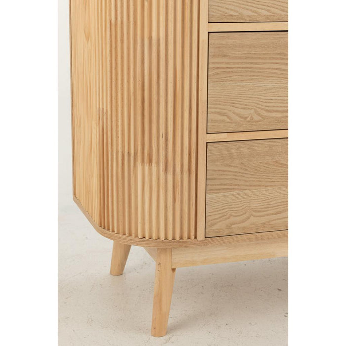 Opbergkast Naturel Rubber hout L 40x80 cm-Opbergkasten-J-Line