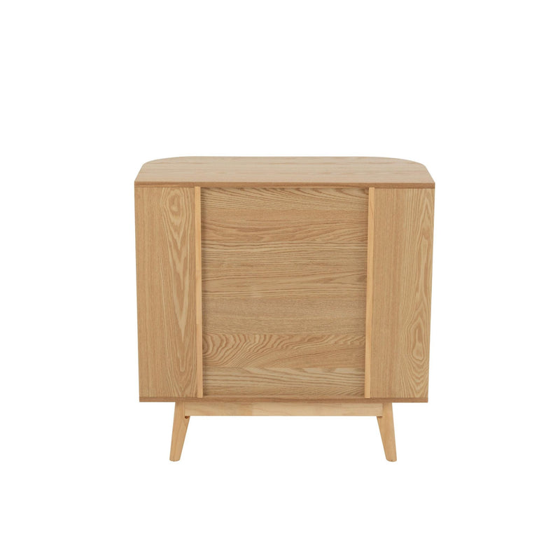 Opbergkast Naturel Rubber hout L 40x80 cm-Opbergkasten-J-Line