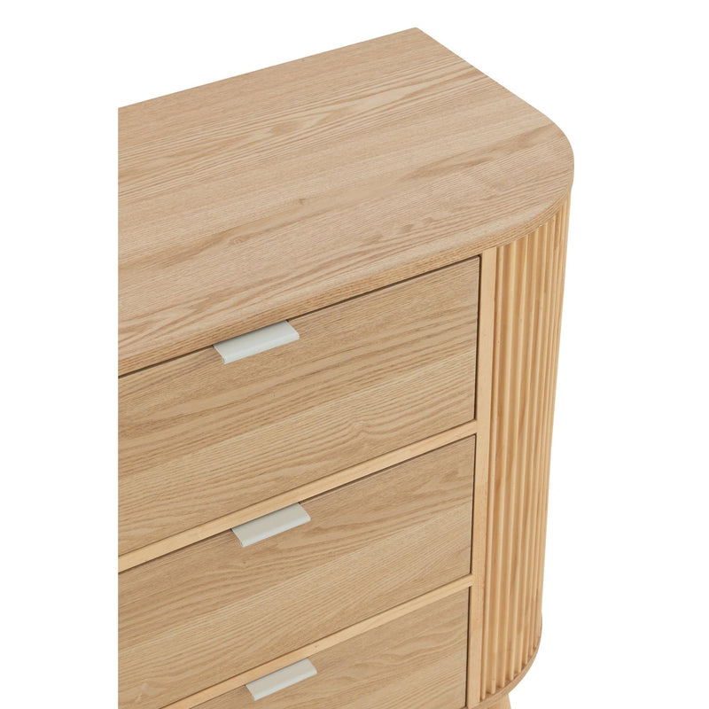 Opbergkast Naturel Rubber hout L 40x80 cm-Opbergkasten-J-Line