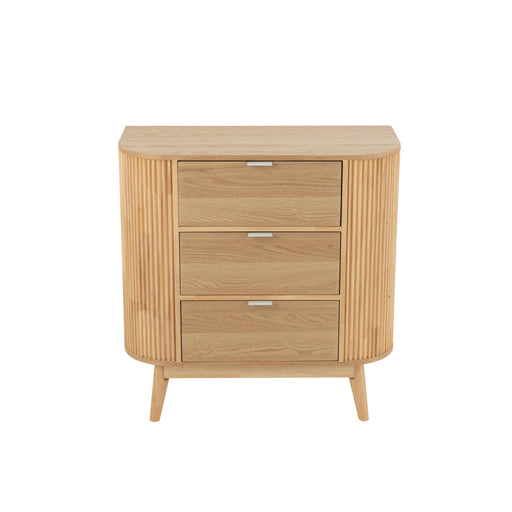 Opbergkast Naturel Rubber hout L 40x80 cm-Opbergkasten-J-Line
