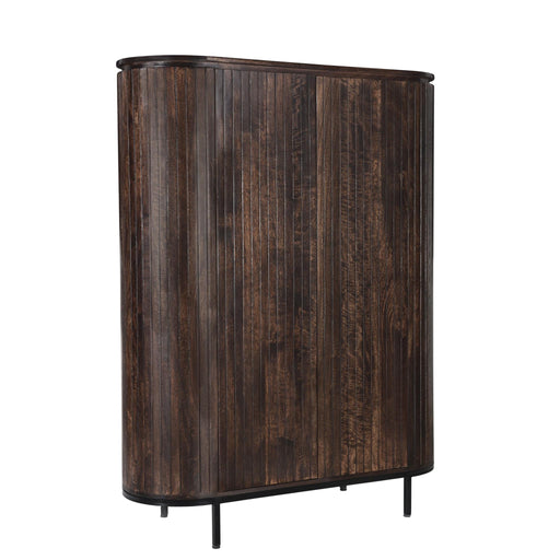 Opbergkast Noor Mangohout Bruin 115x43x151 cm-Opbergkasten-Livingfurn