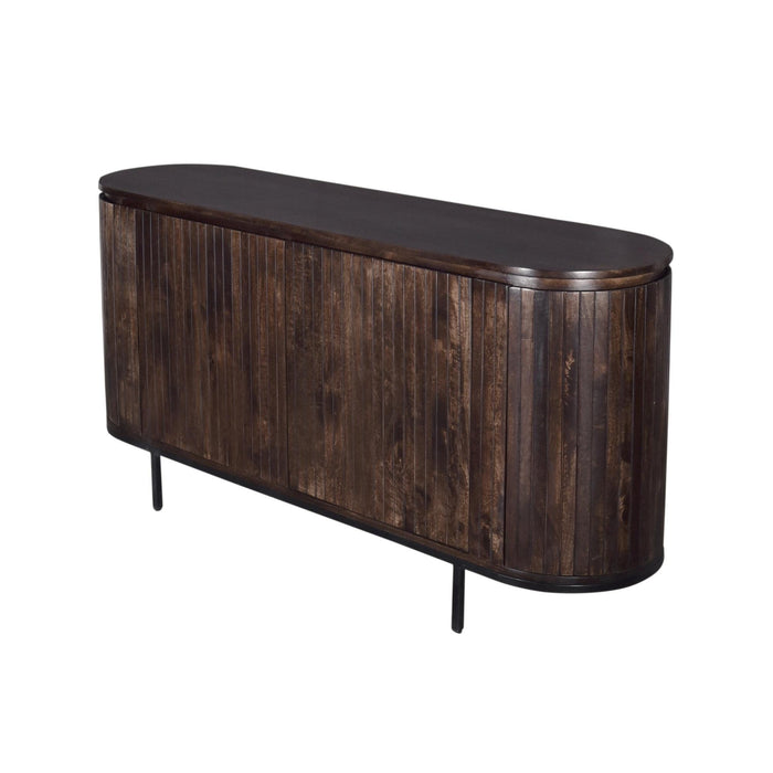 Opbergkast Noor Mangohout Bruin 170x43x81 cm-Dressoirs-Livingfurn
