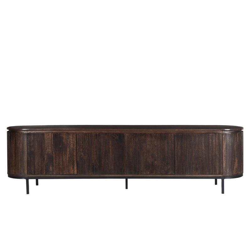 Opbergkast Noor Mangohout Bruin 210x43x56 cm-TV-meubels-Livingfurn