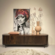 Opbergkast Noor Mangohout Bruin 210x43x56 cm-TV-meubels-Livingfurn