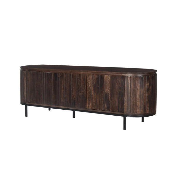 Opbergkast Noor Mangohout Bruin 43x170x56 cm-TV-meubels-Livingfurn