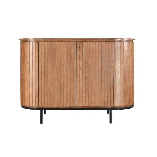 Opbergkast Noor Mangohout Naturel hout 115x43x81 cm-Dressoirs-Livingfurn