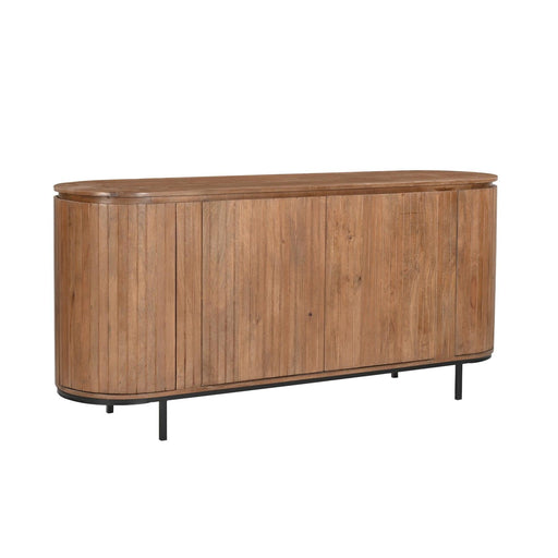 Opbergkast Noor Mangohout Naturel hout 170x43x81 cm-Dressoirs-Livingfurn