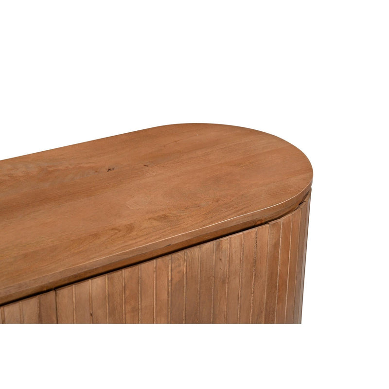 Opbergkast Noor Mangohout Naturel hout 170x43x81 cm-Dressoirs-Livingfurn