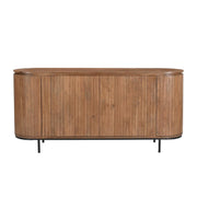 Opbergkast Noor Mangohout Naturel hout 170x43x81 cm-Dressoirs-Livingfurn