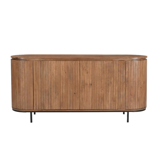 Opbergkast Noor Mangohout Naturel hout 170x43x81 cm-Dressoirs-Livingfurn