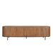 Opbergkast Noor Mangohout Naturel hout 210x43x56 cm-TV-meubels-Livingfurn