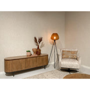 Opbergkast Noor Mangohout Naturel hout 43x170x56 cm-TV-meubels-Livingfurn