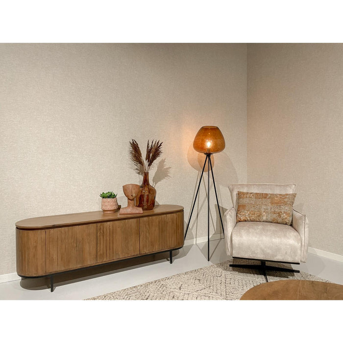 Opbergkast Noor Mangohout Naturel hout 43x170x56 cm-TV-meubels-Livingfurn