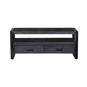 Opbergkast Norris Mangohout Zwart 120x45x50 cm-TV-meubels-Livingfurn