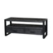 Opbergkast Norris Mangohout Zwart 120x45x50 cm-TV-meubels-Livingfurn