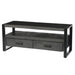 Opbergkast Norris Mangohout Zwart 120x45x50 cm-TV-meubels-Livingfurn