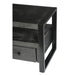 Opbergkast Norris Mangohout Zwart 150x45x50 cm-TV-meubels-Livingfurn