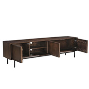 Opbergkast Ravenstein Mangohout Bruin 50x40x180 cm-TV-meubels-Livingfurn