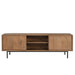 Opbergkast Ravenstein Mangohout Naturel hout 40x50x150 cm-TV-meubels-Livingfurn