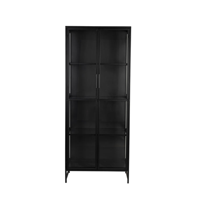 Opbergkast Rob Large Metaal Zwart 35x70 cm-Opbergkasten-Creating Home