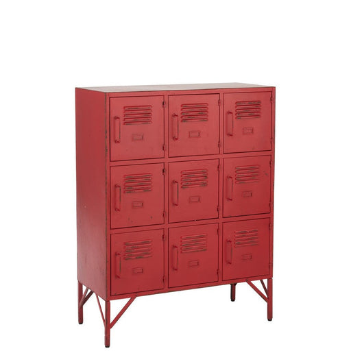 Opbergkast Rood ijzer 42x86 cm-Opbergkasten-J-Line