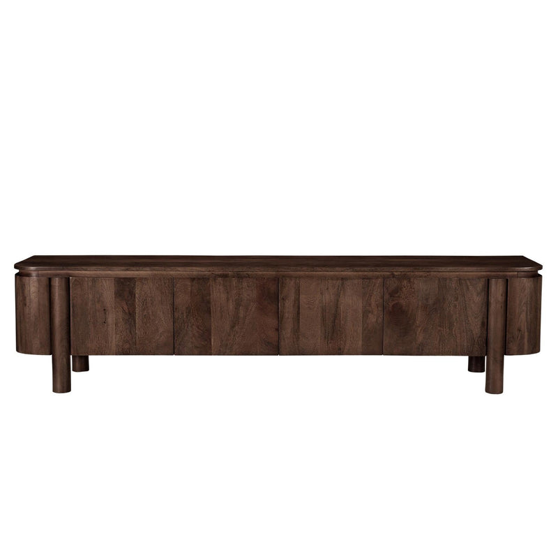 Opbergkast Salano Mangohout Bruin 210x43x50 cm-TV-meubels-Livingfurn