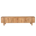 Opbergkast Salano Mangohout Naturel hout 210x43x50 cm-TV-meubels-Livingfurn