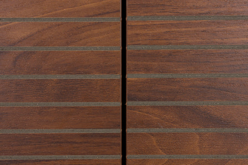 Opbergkast Stripes MDF, Metaal Bruin 40x80 cm-Opbergkasten-Creating Home