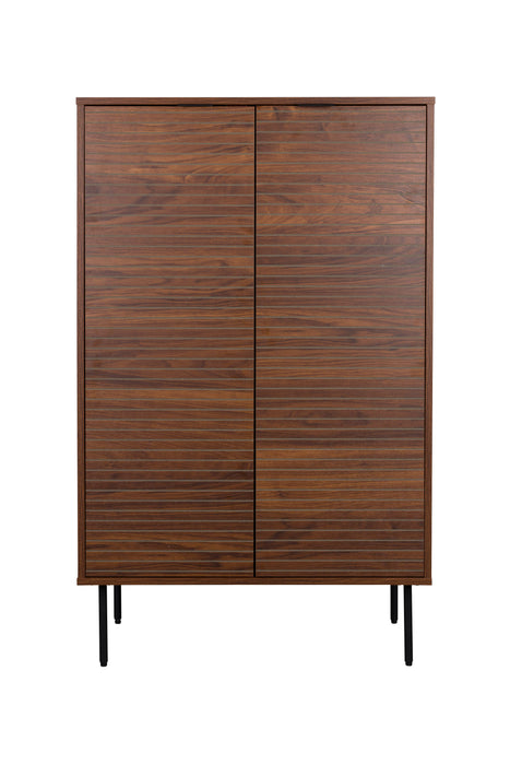Opbergkast Stripes MDF, Metaal Bruin 40x80 cm-Opbergkasten-Creating Home