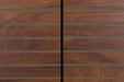 Opbergkast Stripes MDF, Metaal Bruin 40x80 cm-Opbergkasten-Creating Home