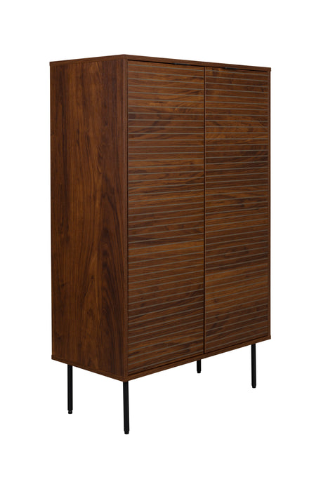 Opbergkast Stripes MDF, Metaal Bruin 40x80 cm-Opbergkasten-Creating Home