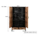 Opbergkast Sturdy Mangohout Naturel hout 100x40x170 cm-Opbergkasten-Livingfurn
