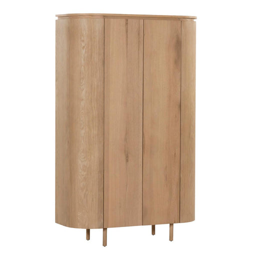 Opbergkast Tobago Eikenhout fineer Naturel hout 115x43x180-Opbergkasten-Livingfurn