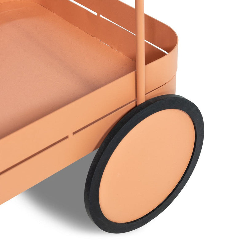 Opbergkast Trolly GIN & TROLLEY Staal Clay Terra 42x74x69.3cm-Opbergkasten-Spinder