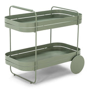 Opbergkast Trolly GIN & TROLLEY Staal Dusty Green 42x74x69.3cm-Opbergkasten-Spinder